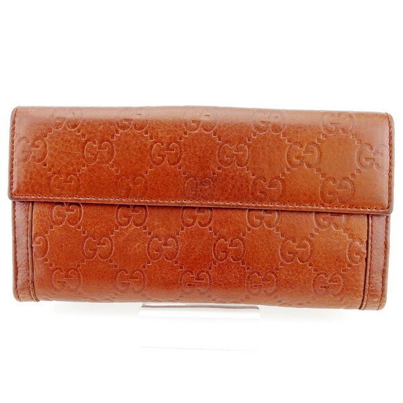 Gucci accessory brown leather long Wallet - Picture 1 of 6